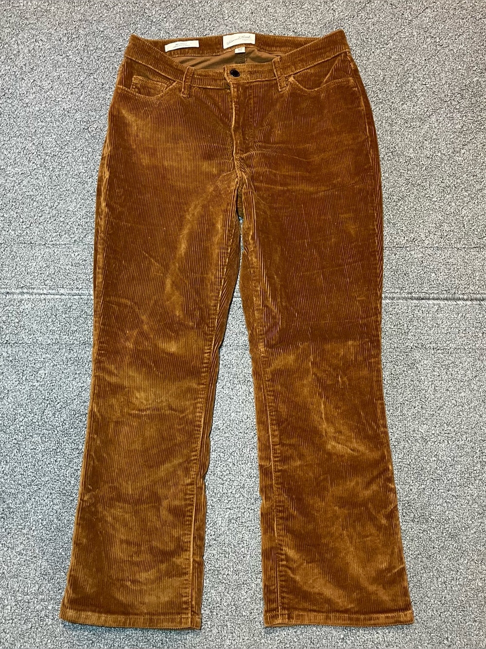 Universal Ankle Bootcut Corduroy Pants Womens Size 8 /28 Brown